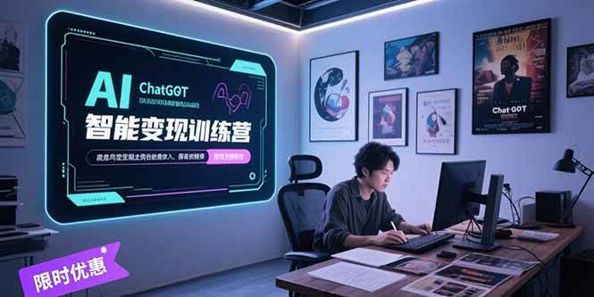 （15389期）AI智能变现训练营，ChatGPT写作变现，电影解说制作，图文带货方法论 - 来及网络