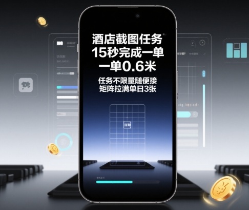 酒店截图任务，15秒完成一单，一单0.6米，任务不限量随便接，矩阵拉满单日3张【揭秘】 - 来及网络