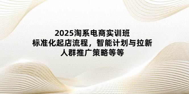（14522期）2025淘系电商实训班：标准化起店流程，智能计划与拉新，人群推广策略等等 - 来及网络