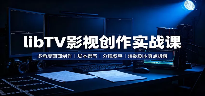 libTV影视创作实战课：多角度画面制作，脚本撰写，分镜叙事，爆款剧本爽点拆解 - 来及网络