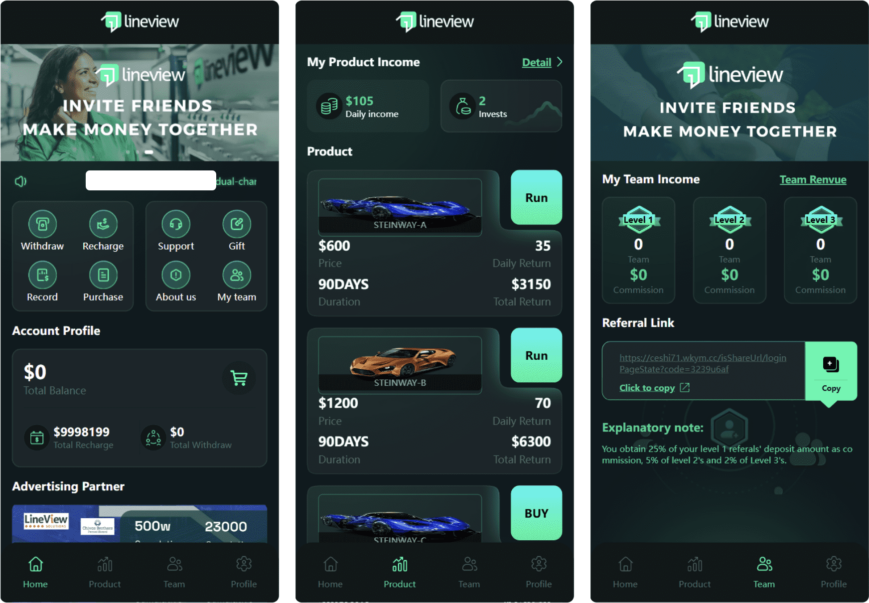lineview海外汽车投资理财源码/前端html+后端PHP - 来及网络