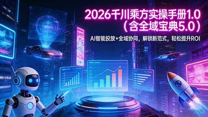 2026 千川乘方实操手册 1.0(含全域宝典 5.0 - 来及网络