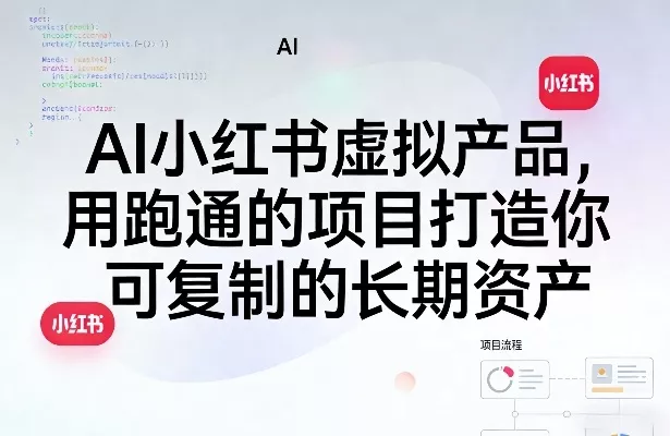 AI小红书虚拟产品，用跑通的项目打造你可复制的长期资产(更新0902) - 来及网络