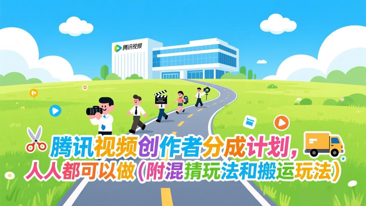 腾讯视频创作者分成计划，人人都可以做(附混剪玩法和搬运玩法 - 来及网络