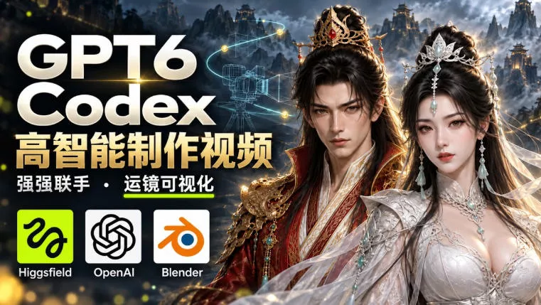 GPT-6 Astra×Codex高智能制作视频！联手Higgsfield，运镜可视化实战 - 来及网络