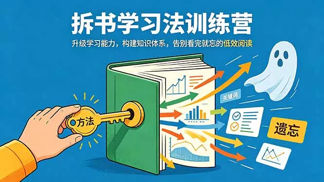 拆书学习法训练营，升级学习能力，构建知识体系，，告别看完就忘的低效阅读 - 来及网络