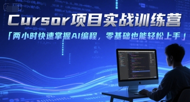 Cursor项目实战训练营，两小时快速掌握AI编程，零基础也能轻松上手 - 来及网络