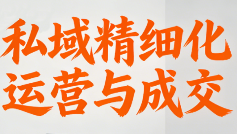 楚老师·私域精细化运营与成交 - 来及网络