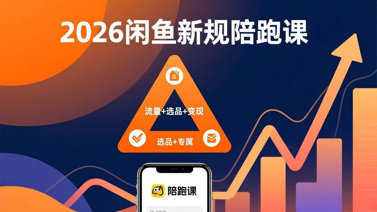 （17483期）2026闲鱼高阶陪跑课全新上线，带你吃透新规玩转选品流量，从零搭建稳定变现盈利体系 - 来及网络