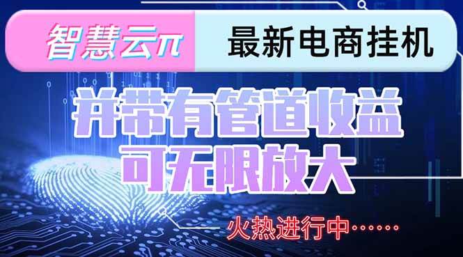 （15314期）智慧云π电脑挂机单机每天收益300—500+ 并带有团队管道收益 可无限放大 - 来及网络