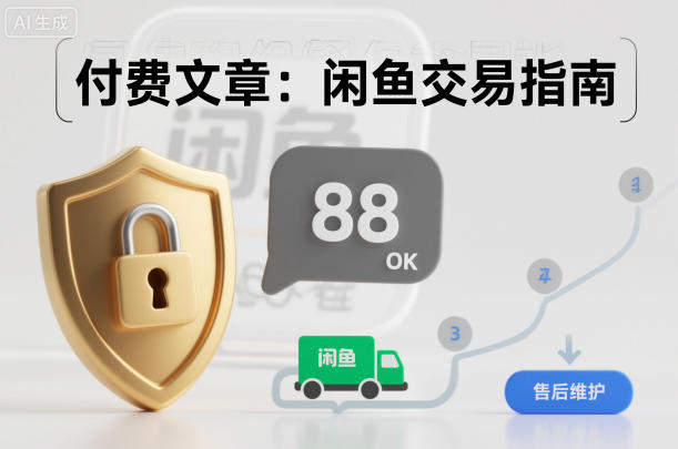 付费文章：闲鱼交易指南，怎么才能降低被坑被马扁的概率 - 来及网络