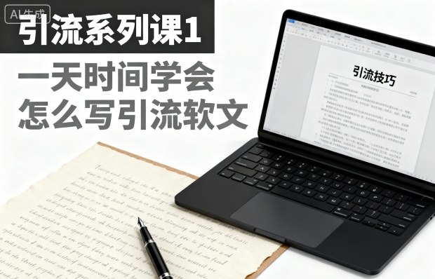 引流系列课1，一天时间学会怎么写引流软文 - 来及网络