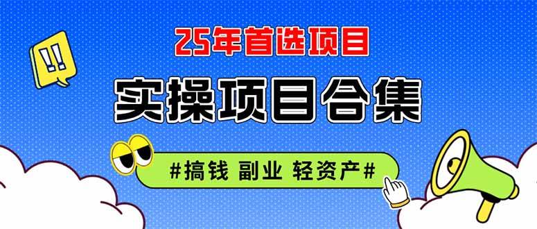 （14767期）2025实操项目合集 挂机类型 直播类型 轻资产创业类型 课程分享各项目介… - 来及网络