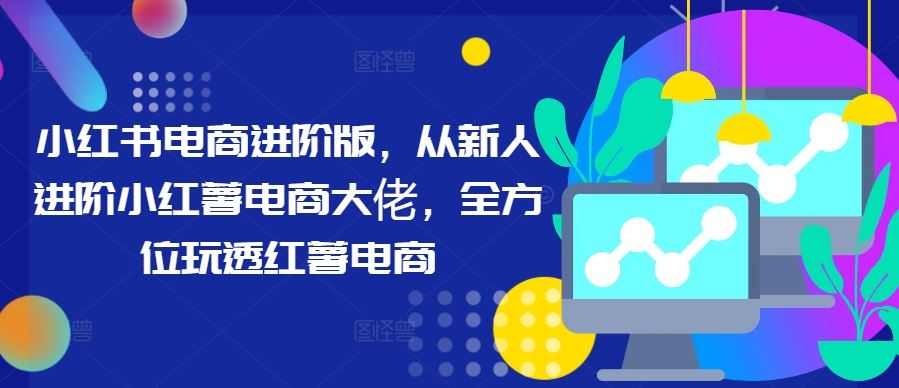 小红书电商进阶版，从新人进阶小红薯电商大佬，全方位玩透红薯电商 - 来及网络