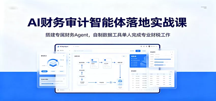AI财务审计智能体落地实战课：搭建专属财务Agent，自制数据工具单人完成专业财税工作 - 来及网络