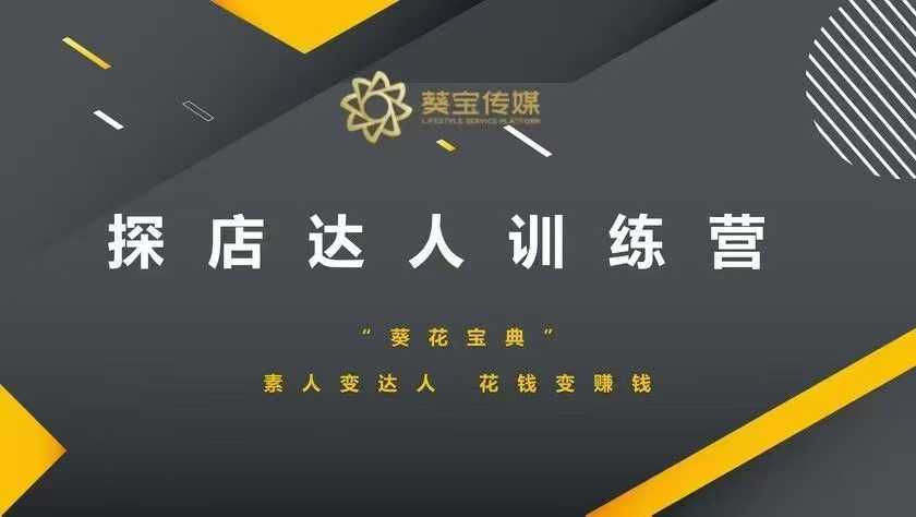 探店达人训练营，素人变达人，花钱变赚钱 - 来及网络