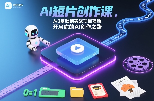 AI短片创作课，从0基础到实战项目落地，开启你的AI创作之路(更新0411) - 来及网络