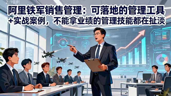 阿里铁军销售管理：可落地的管理工具+实战案例，不能拿业绩的管理都在扯淡 - 来及网络