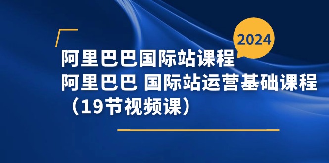（11415期）阿里巴巴-国际站课程，阿里巴巴 国际站运营基础课程（19节视频课） - 来及网络