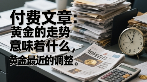 付费文章：黄金的走势意味着什么，如何看待黄金最近的调整 - 来及网络