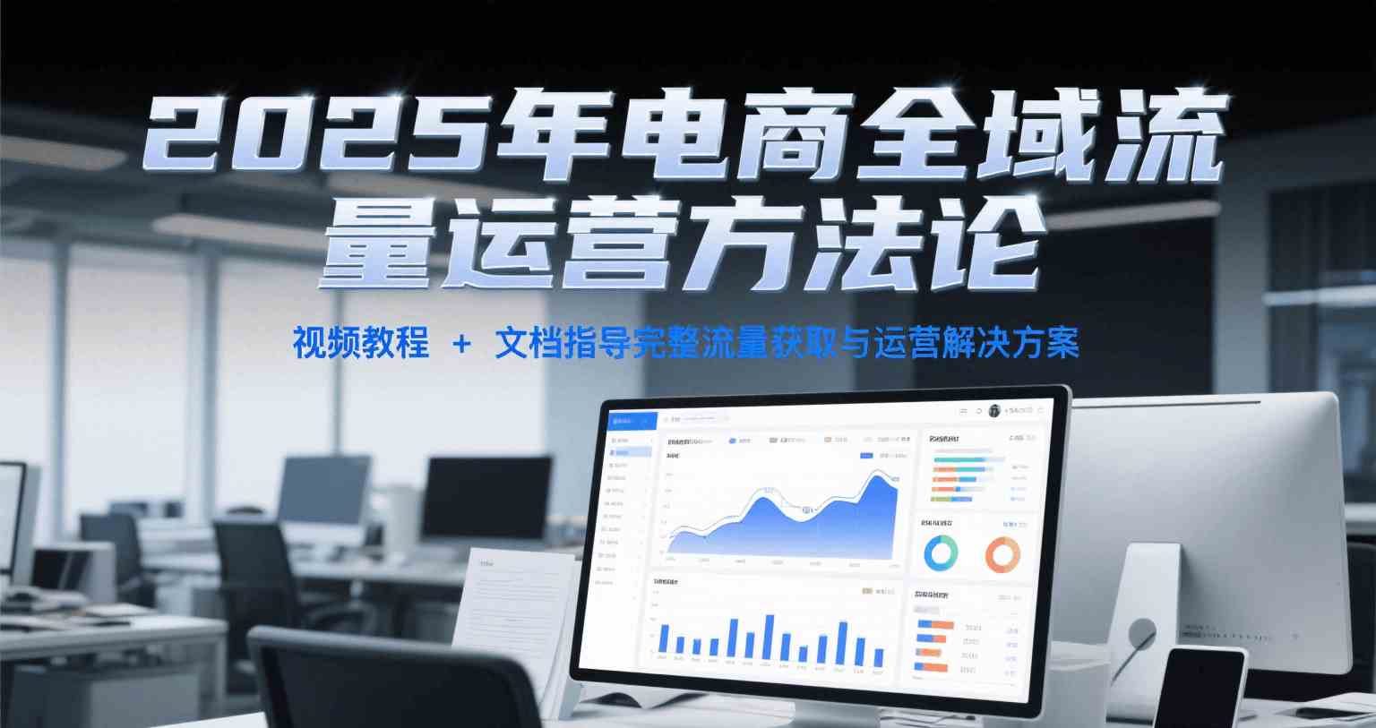 2025年电商全域流量运营方法论，视频教程+文档指导完整流量获取与运营解决方案 - 来及网络