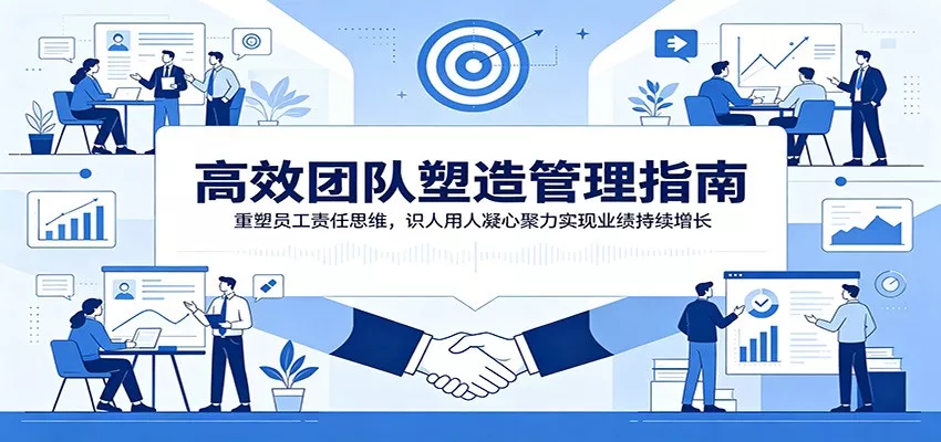 高效团队塑造管理指南：重塑员工责任思维，识人用人凝心聚力实现业绩持续增长 - 来及网络