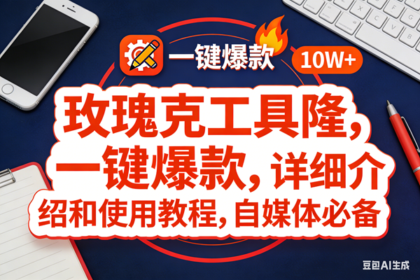 （17352期）玫瑰克隆工具，ai鲁大魔，自媒体必备神器，一键爆款神器，详细教程。 - 来及网络
