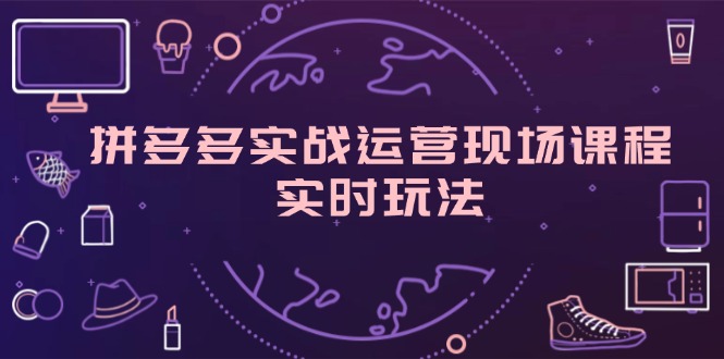 （11759期）拼多多实战运营现场课程，实时玩法，爆款打造，选品、规则解析 - 来及网络