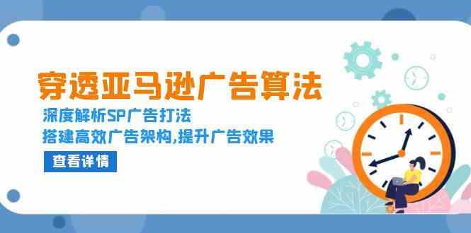穿透亚马逊广告算法，深度解析SP广告打法，搭建高效广告架构,提升广告效果 - 来及网络