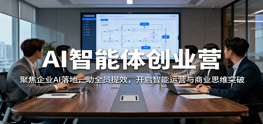 AI智能体创业营：聚焦企业AI落地，助全员提效，开启智能运营与商业思维突破 - 来及网络