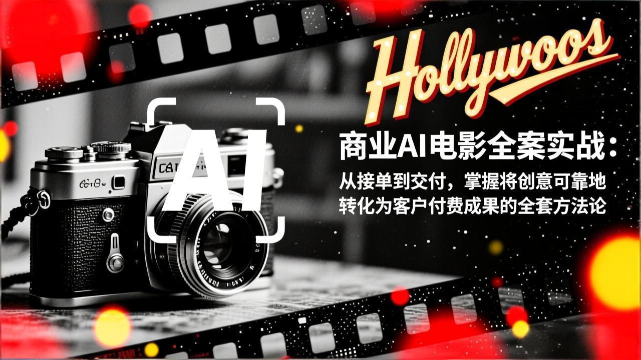 商业AI电影全案实战：从接单到交付，掌握将创意可靠地转化为客户付费成果的全套方法论 - 来及网络