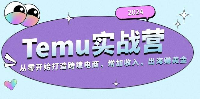 （13266期）2024Temu实战营：从零开始打造跨境电商，增加收入，出海赚美金 - 来及网络