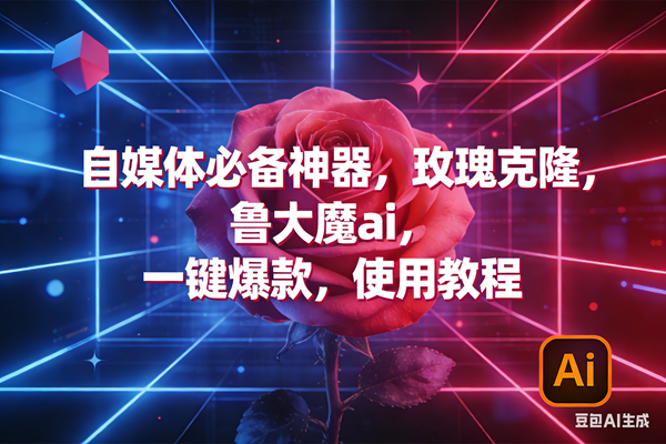 （17285期）玫瑰克隆神器，ai鲁大魔，自媒体必备工具，一键爆款神器，详细教程。 - 来及网络