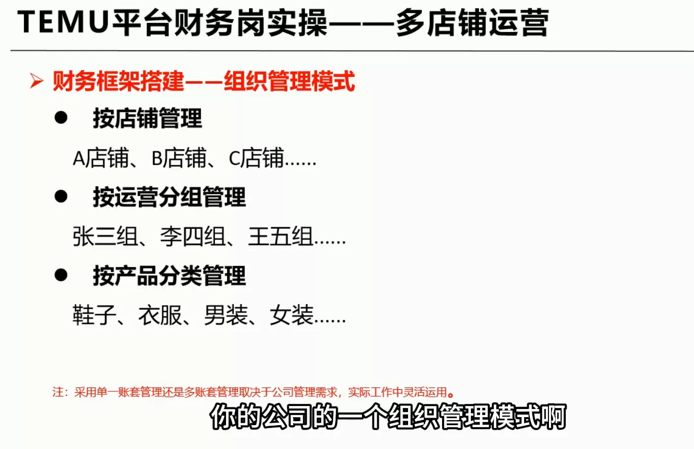 TEMU全盘账务实操课：账单导出、科目设置、利润核算