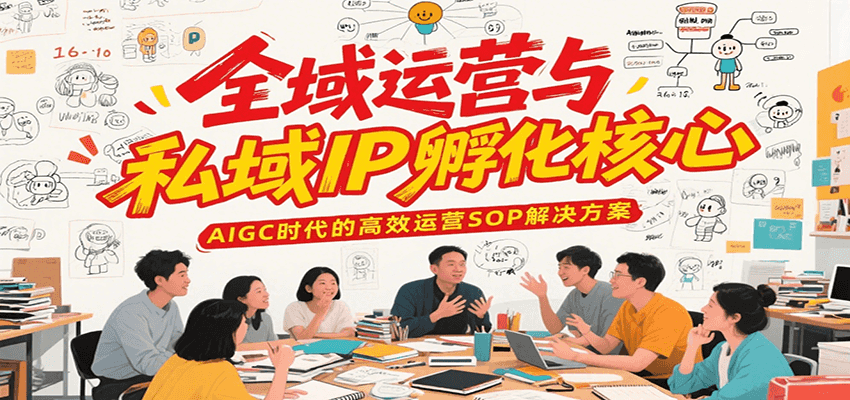全域运营与私域IP孵化核心，AIGC时代的高效运营SOP解决方案 - 来及网络