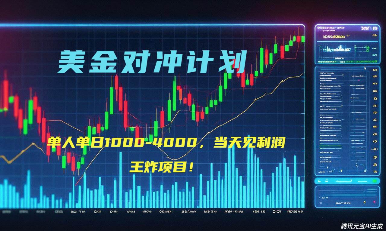 （15333期）2025年最暴力项目“美金先登计划”最新最强对冲战法，每日实际收益1K-4K - 来及网络