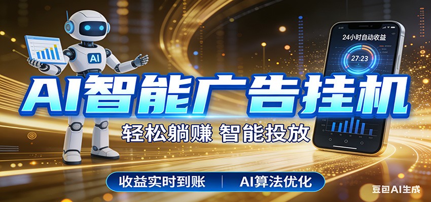 智能广告挂机新时代，利用碎片化时间实现稳定被动收益，AI帮你持续盈利 - 来及网络