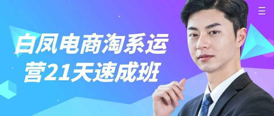 白凤电商淘系运营21天速成班 - 来及网络