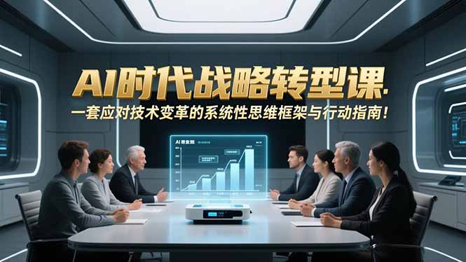 AI时代战略转型课：一套应对技术变革的系统性思维框架与行动指南！ - 来及网络