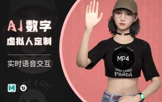 Ai数字人虚拟(智能体)实时语音交互特训营，自行定制超写实角色AI数字人交互技术 - 来及网络