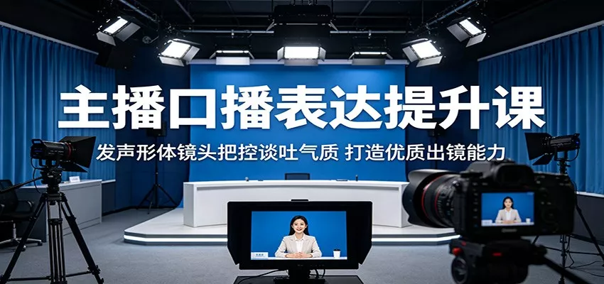 主播口播表达提升课：发声形体镜头把控谈吐气质，打造优质出镜能力 - 来及网络