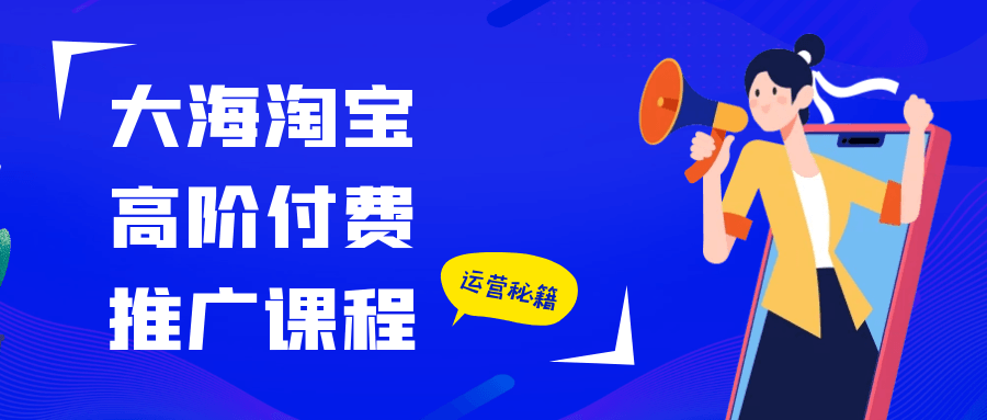 大海淘宝高阶付费推广课程 - 来及网络