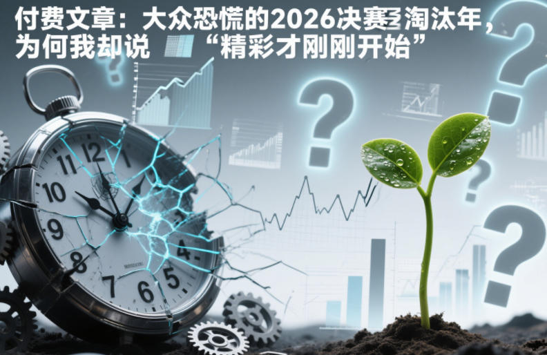 付费文章：大众恐慌的2026决赛淘汰年，为何我却说“精彩才刚刚开始”？ - 来及网络