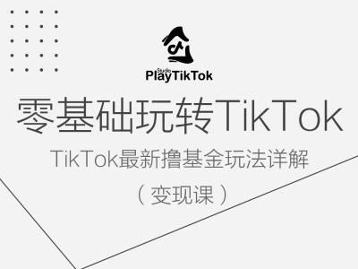 零基础玩转TiKToK变现课，TikTok最新撸基金玩法详解 - 来及网络