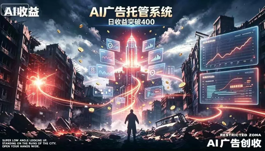 AI智能广告，全自动化运行，单日可达400+，小白新手0基础上手【揭秘】 - 来及网络