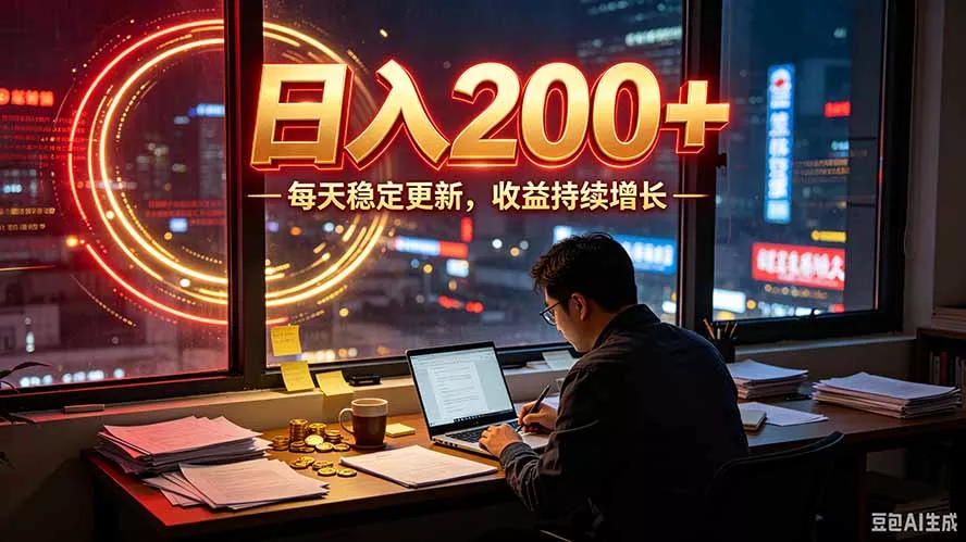 番茄达人变现新玩法，全自动运行 每日300+ - 来及网络