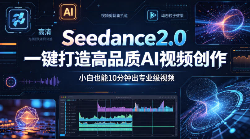 Seedance2.0一键打造高品质AI视频创作，小白也能10分钟出专业级视频 - 来及网络