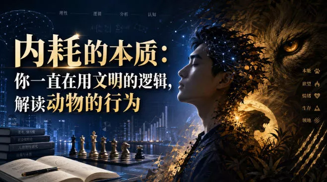 付费文章：内耗的本质：你一直在用文明的逻辑，解读动物的行为 - 来及网络