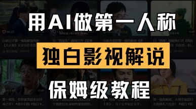 用AI做第一人称独白影视解说，手把手教学，保姆级教程 - 来及网络