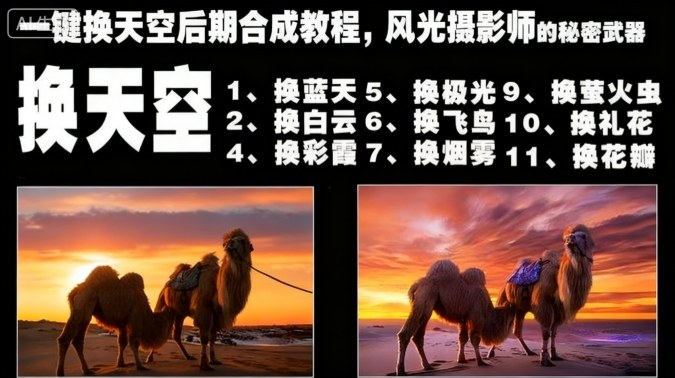 一键换天空后期合成教程，风光摄影师的秘密武器 - 来及网络